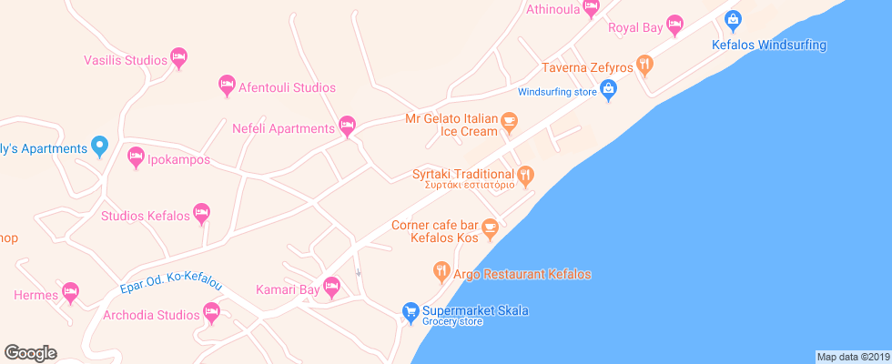 Отель Anthoulis Studios на карте Греции