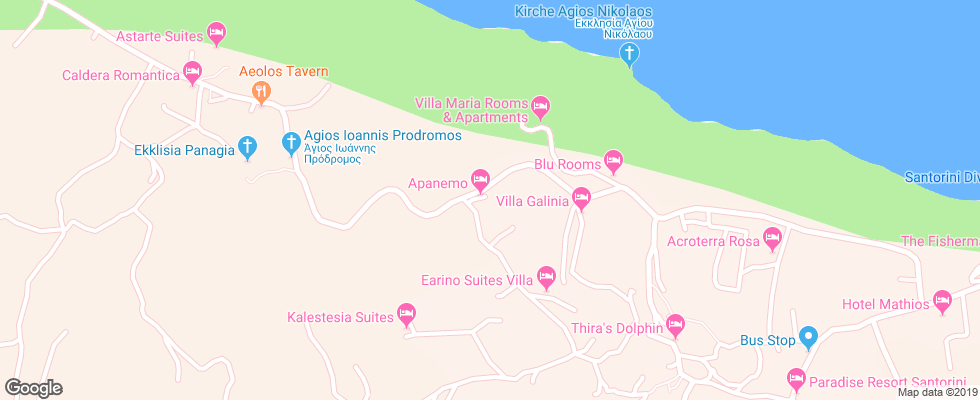 Отель Apanemo на карте Греции