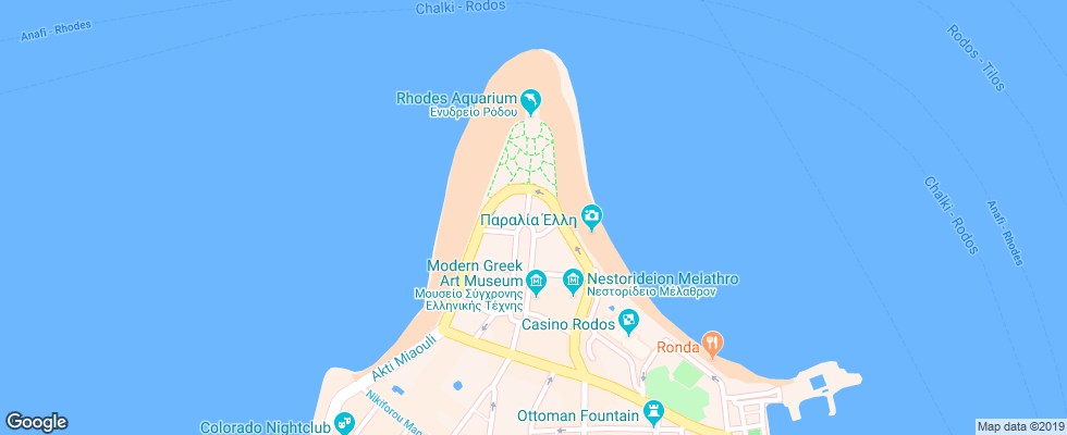 Отель Aquarium View на карте Греции