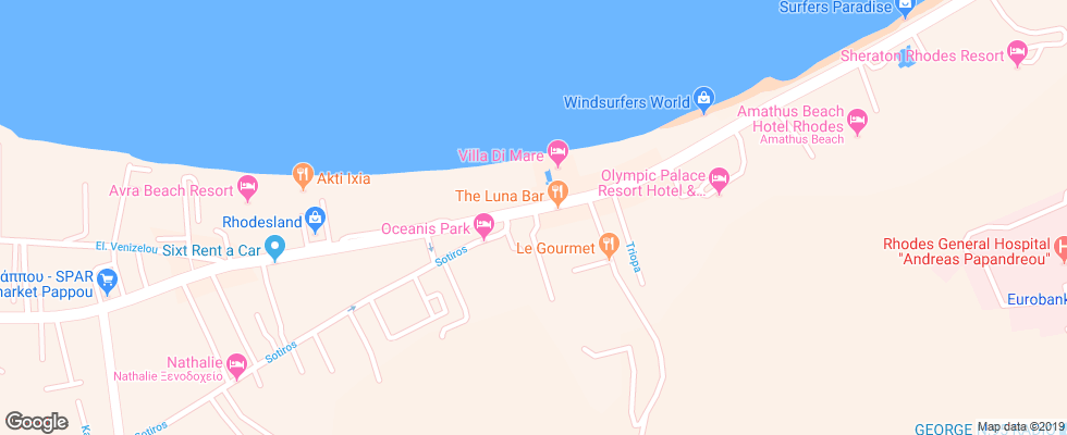Отель Argo Sea Hotel Apt на карте Греции