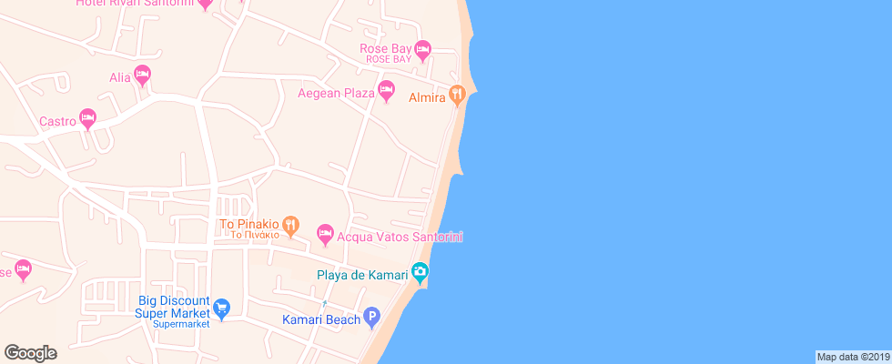 Отель Arion Bay Hotel на карте Греции