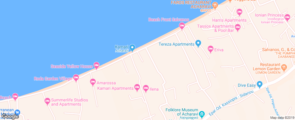 Отель Beis Beach на карте Греции
