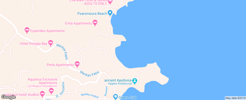 Отель Blue Bay Resort & Spa на карте Греции