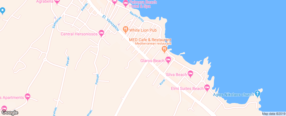 Отель Blue Island на карте Греции