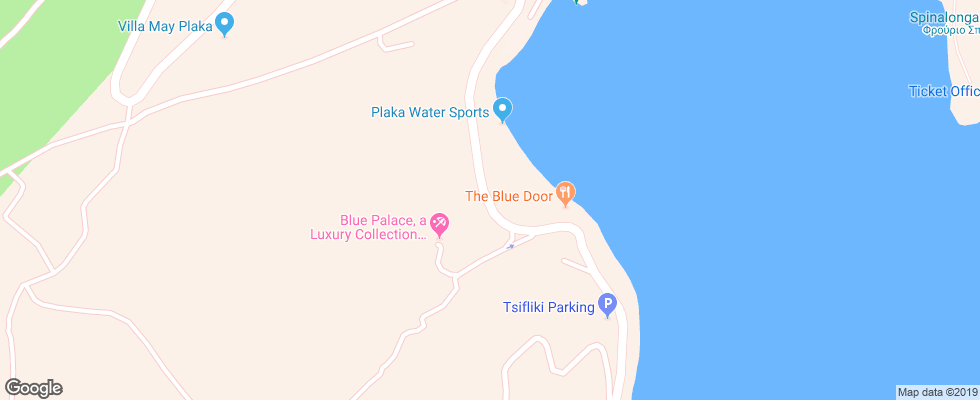 Отель Blue Palace Resort & Spa на карте Греции