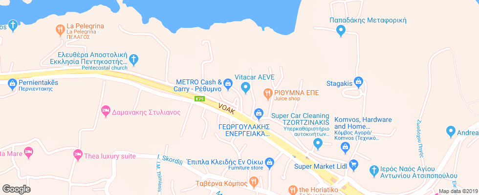 Отель Brascos на карте Греции