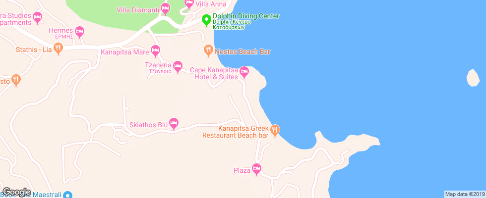 Отель Cape Kanapitsa на карте Греции