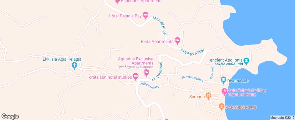 Отель Capsis Crystal Energy Hotel на карте Греции