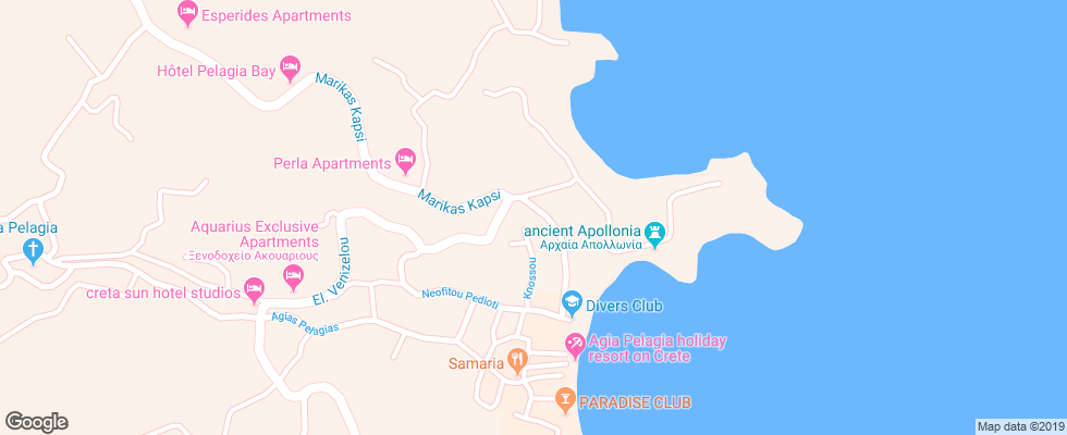 Отель Capsis Eternal Oasis на карте Греции