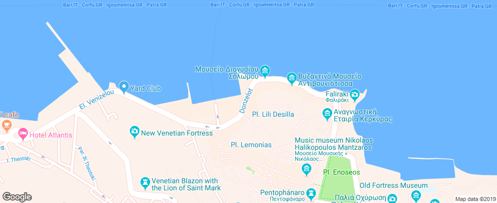 Отель City Marina на карте Греции