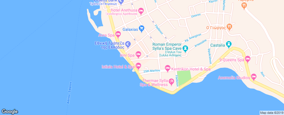 Отель Efstratios Hotel на карте Греции