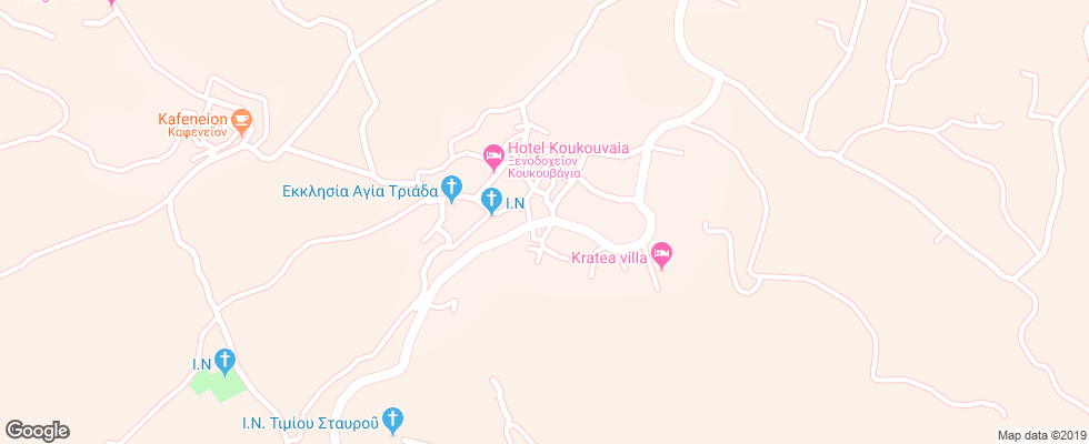 Отель Elpida Village на карте Греции