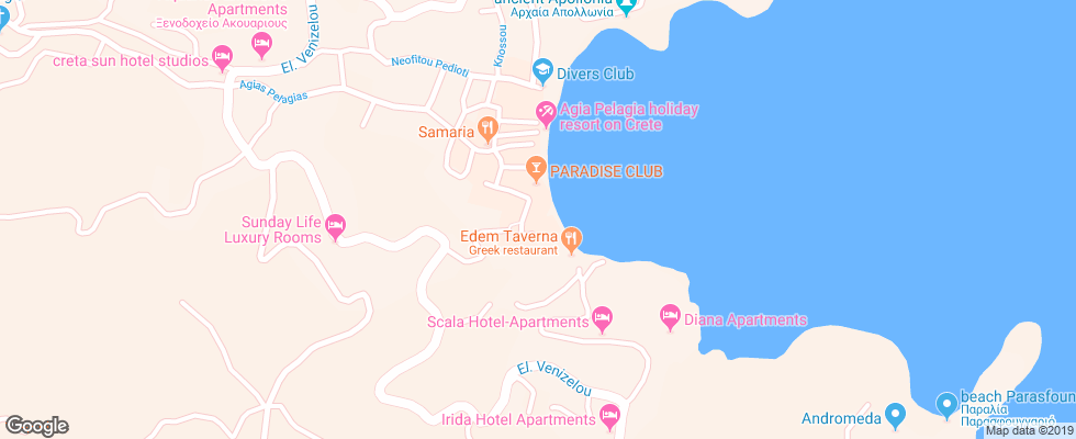 Отель Fotula Apt на карте Греции
