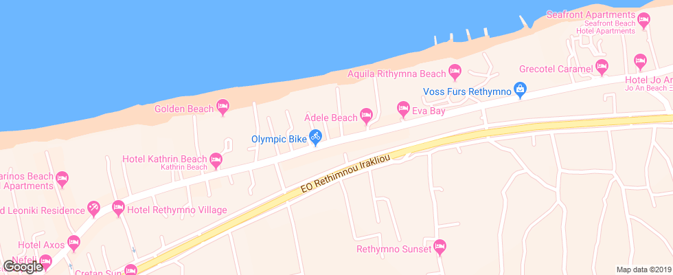 Отель Galeana Mare на карте Греции