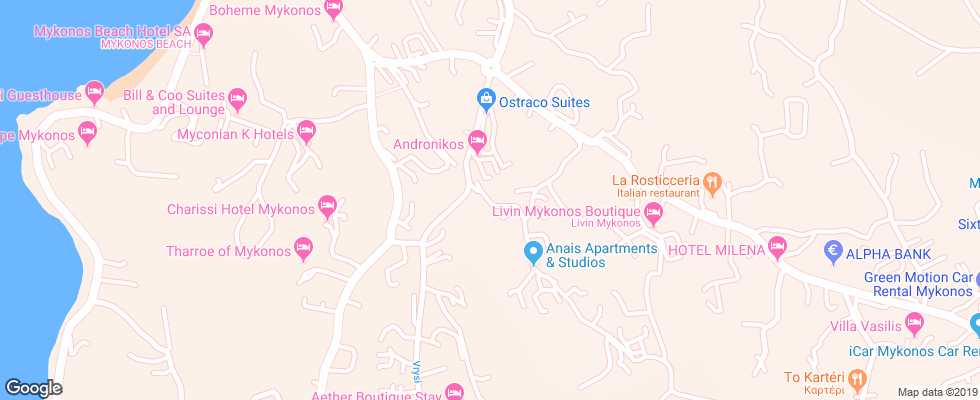 Отель Giannoulakis Village на карте Греции