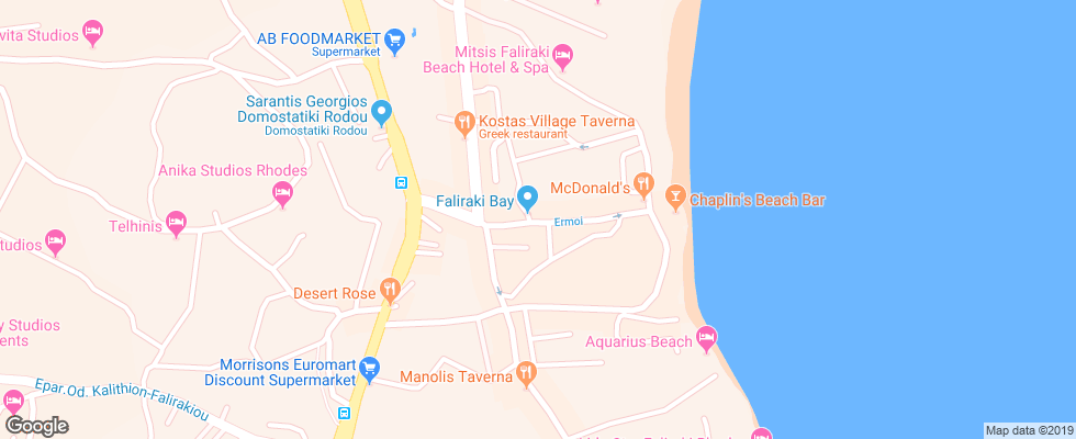 Отель Gregory Peck Apartments & Studios на карте Греции