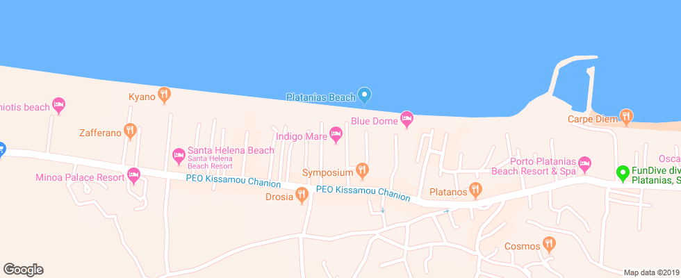 Отель Indigo Mare на карте Греции