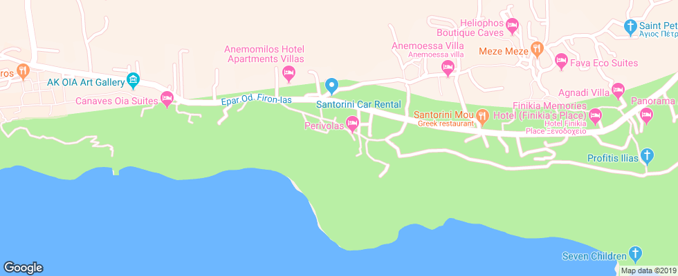 Отель Kirini Suites & Spa на карте Греции