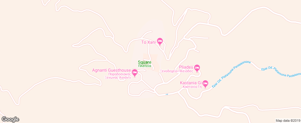 Отель Kyrani на карте Греции