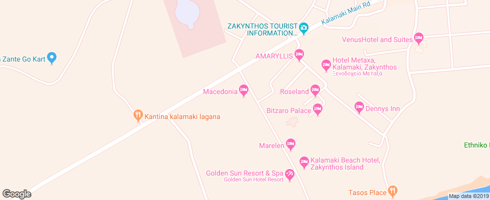 Отель Macedonia Hotel на карте Греции