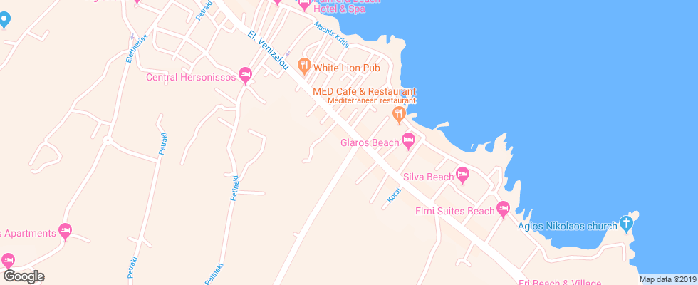 Отель Melpo Hotel на карте Греции