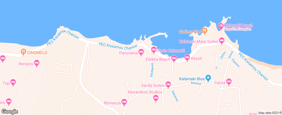 Отель Panorama Hotel & Resort на карте Греции