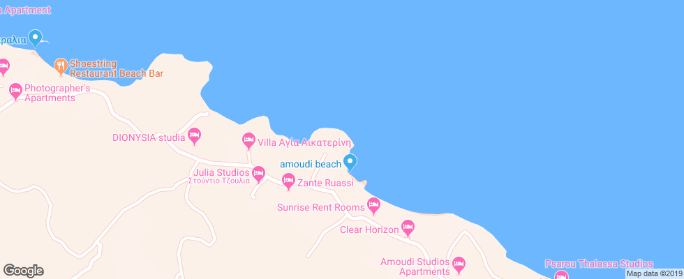 Отель Paradisso Beach Villas на карте Греции