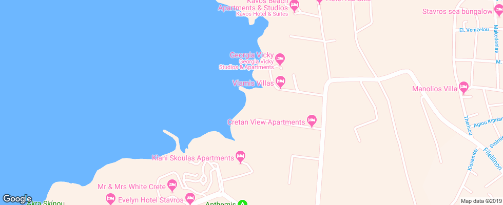 Отель Perle Resort & Helth Spa Marine на карте Греции