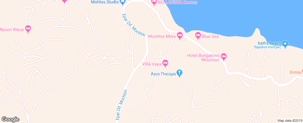 Отель Petra Nova Villas на карте Греции