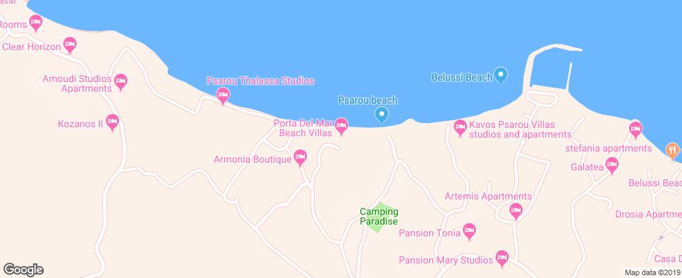 Отель Porta Del Mar на карте Греции