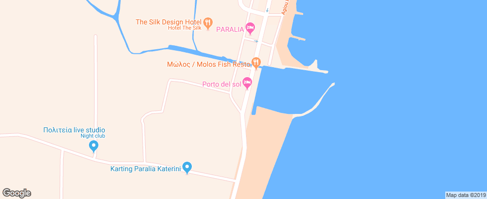 Отель Porto Del Sol на карте Греции