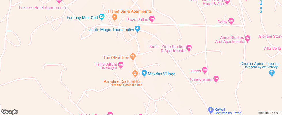 Отель Sofia-Yiota Studios & Apartments на карте Греции