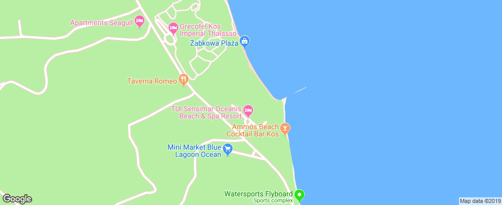 Отель Tui Sensimar Oceanis Beach & Spa Resort на карте Греции