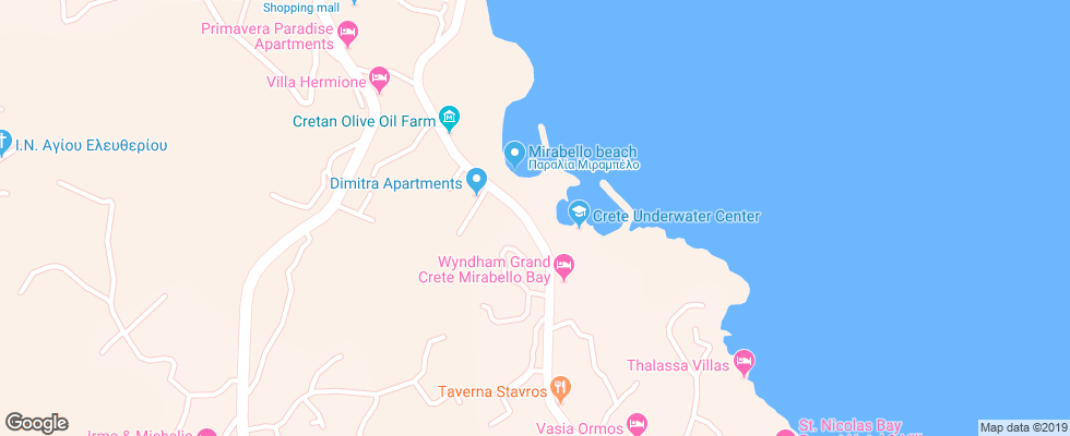 Отель Wyndham Grand Mirabello Beach & Village на карте Греции