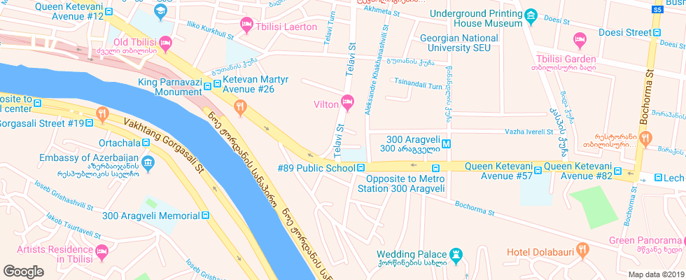 Отель Alphabet Boutique на карте Грузии
