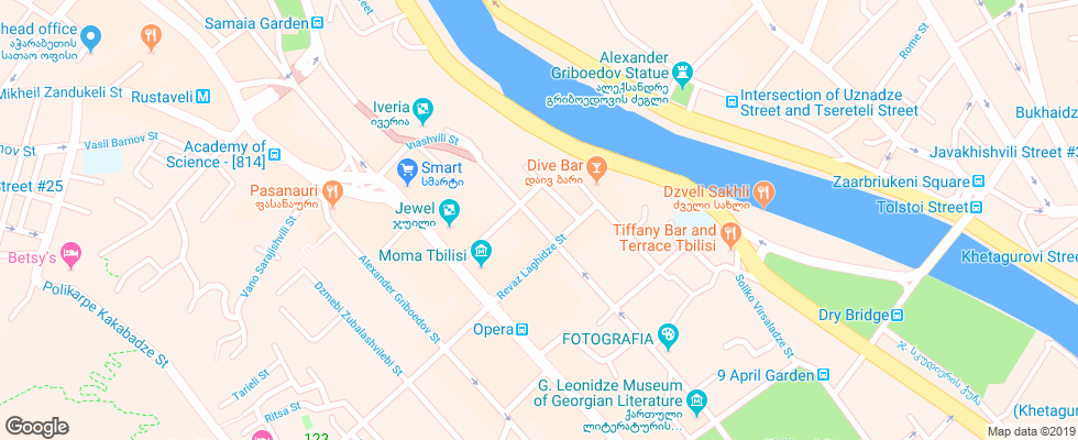 Отель Art Boutique на карте Грузии