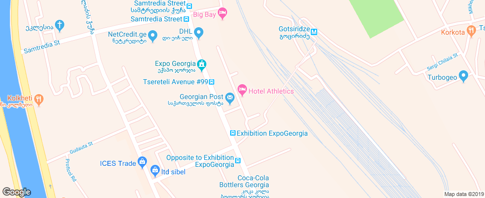 Отель Athletics на карте Грузии