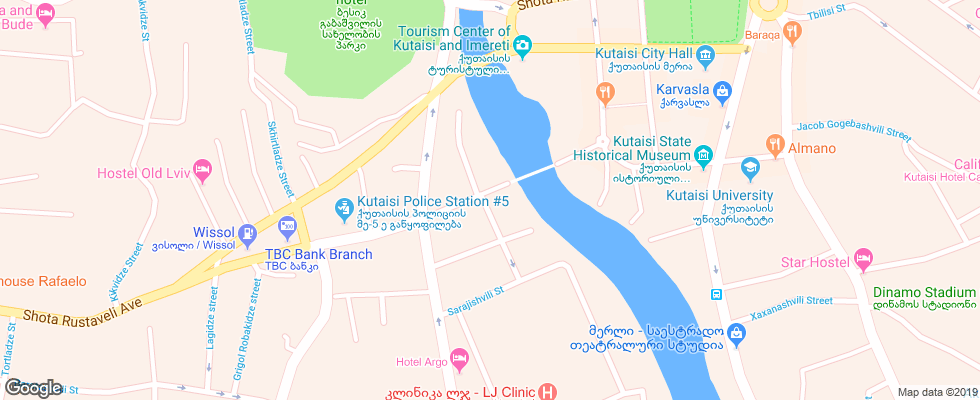 Отель Best Western Kutaisi на карте Грузии