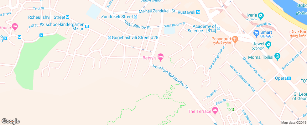 Отель Betsys на карте Грузии