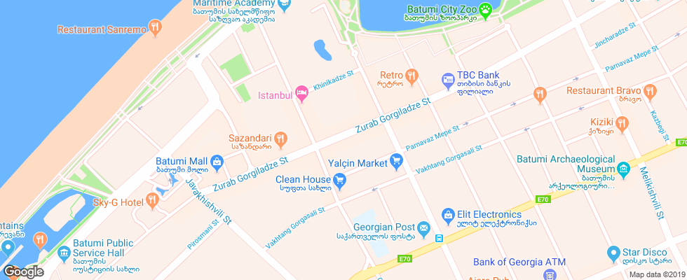 Отель Chao на карте Грузии