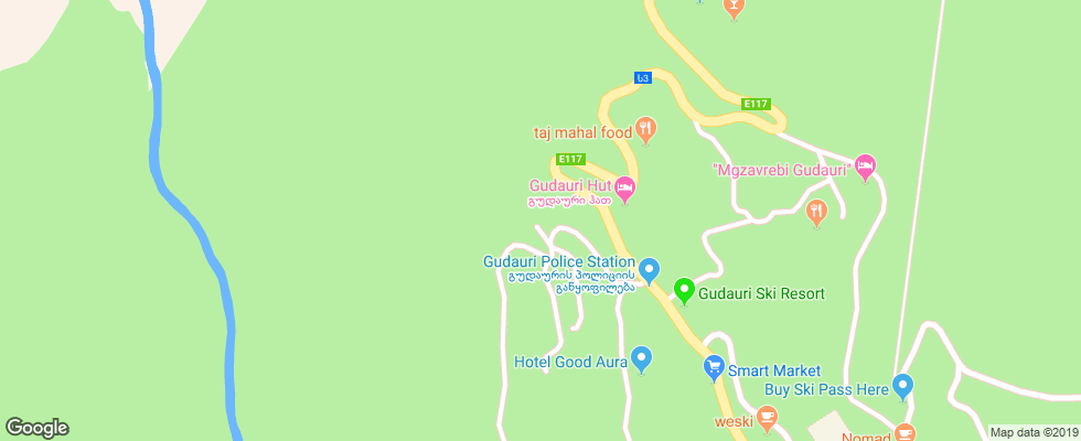 Отель Gagieti на карте Грузии