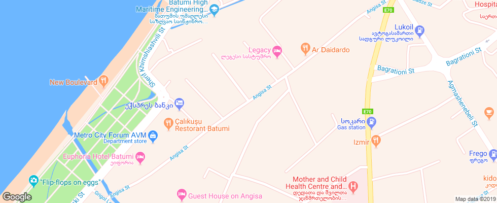 Отель Gama на карте Грузии
