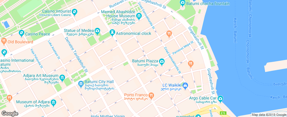 Отель Rcheuli Villa на карте Грузии