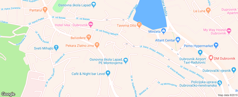 Отель Astarea Ii Annex на карте Хорватии