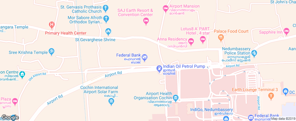 Отель Abad Airport на карте Индии