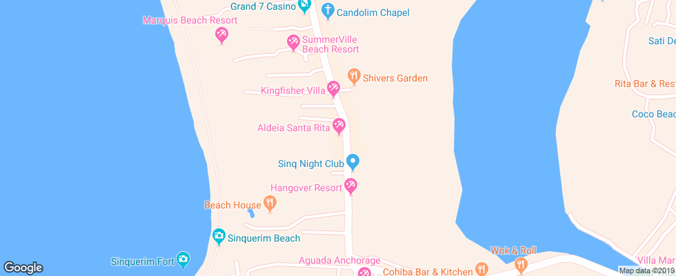 Отель Aldeia Santa Rita на карте Индии