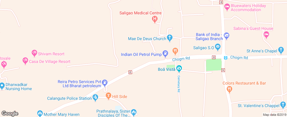 Отель Ayurvedic Natural Health Centre на карте Индии