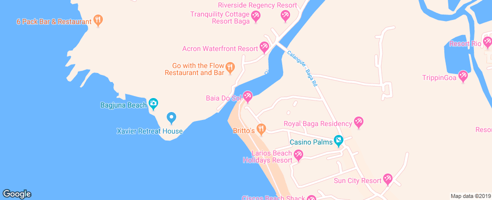 Отель Baia Do Sol на карте Индии