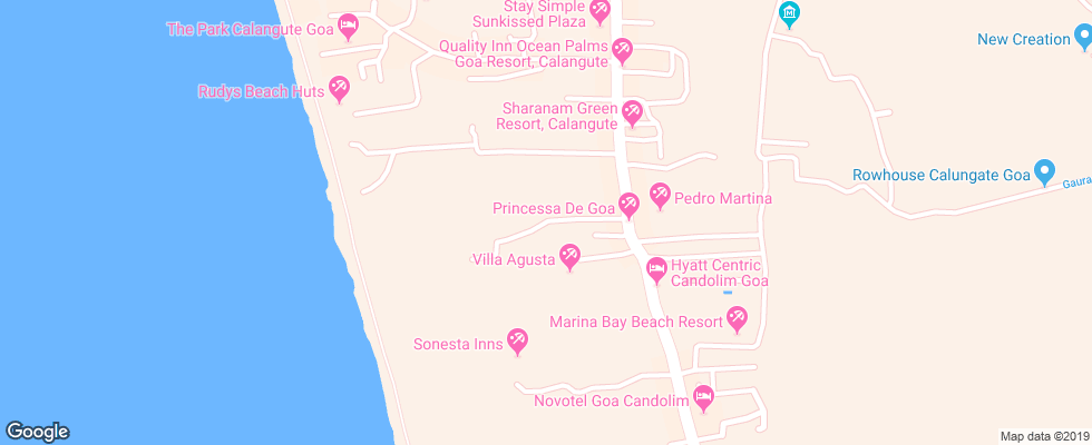 Отель Bevvan Resort на карте Индии