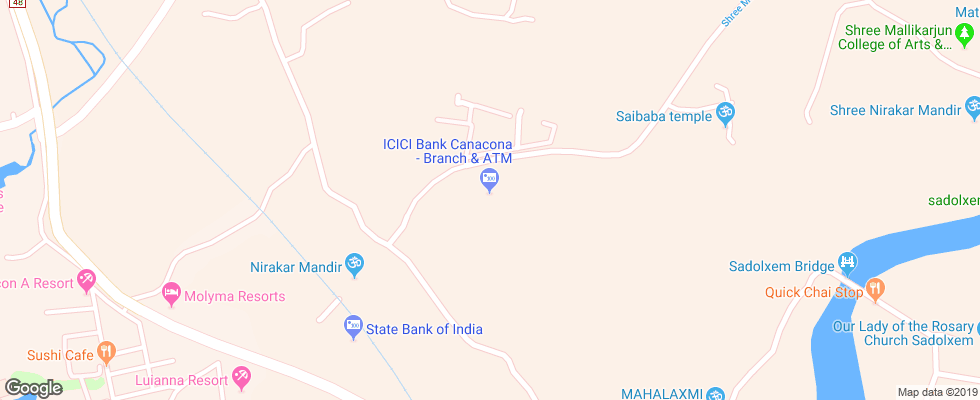 Отель Cleopatra Resort Palolem на карте Индии